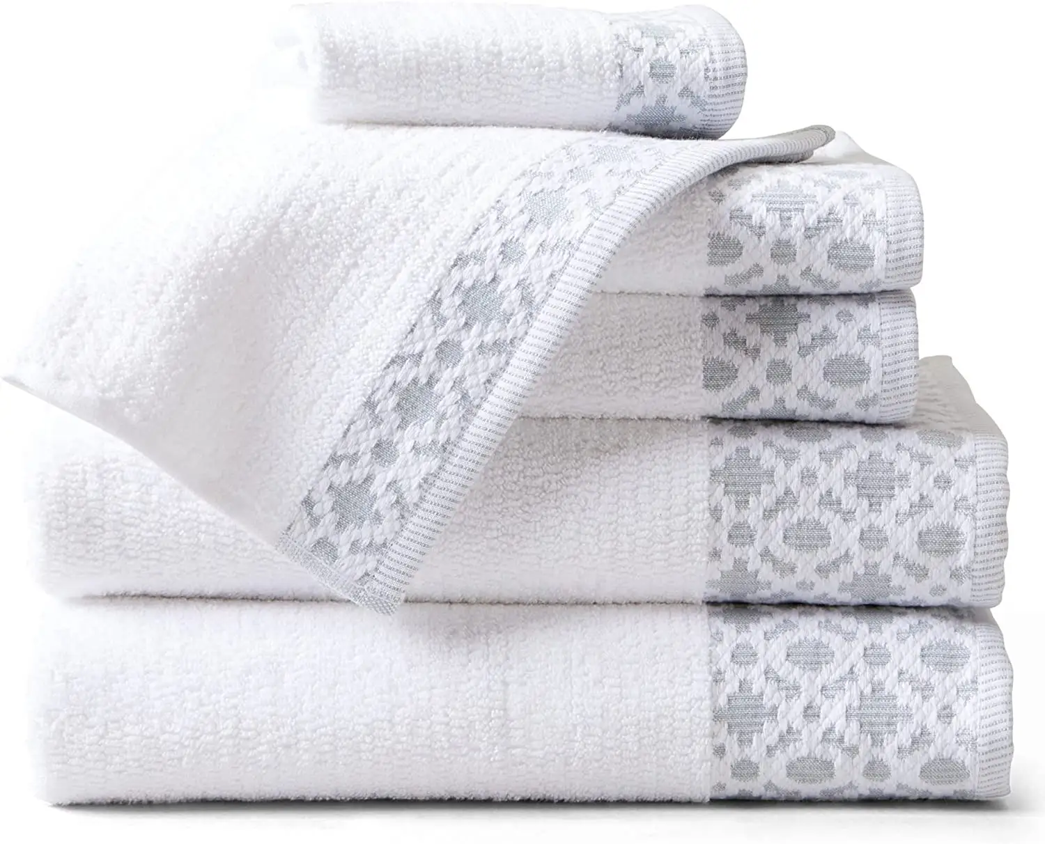 कस्टम लक्जरी होटल स्नान तौलिए और हाथ तौलिया उच्च गुणवत्ता 100% कपास तौलिए सेट
