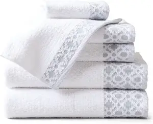 Asciugamani da bagno e asciugamani di lusso personalizzati di alta qualità in cotone 100% set di asciugamani per Hotel spa logo personalizzato