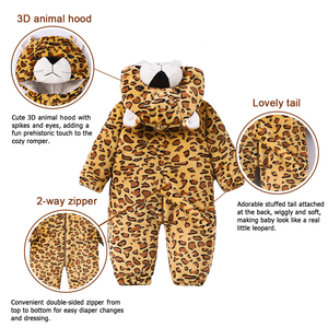 TONWHAR Adorable Combinaison <span class=keywords><strong>Bébé</strong></span> Garçon <span class=keywords><strong>Fille</strong></span> Motif Léopard pour Enfants – En Stock - Product Image 2