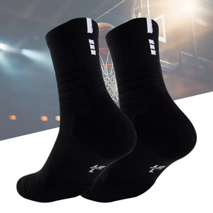 OEM Customized Unisex Thick Towel Bottom Breathable Moisture Wicking Knitted Cycling Sports <b>Socks</b> High Quality - Product Image 3