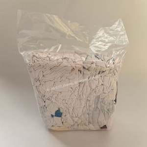 Trapos de Algodón de Grado Industrial de la Mejor Calidad, Trapos de Algodón Blanqueados, Trapos de Camisetas Blancas Estampadas para Limpieza - Product Image 1