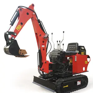 Gaya baru murah Cina kait mesin penggali rumah tangga Mini harga traktor penggali mikro untuk dijual