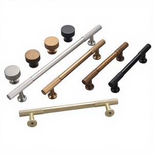 Oukali Modern Bedroom Bathroom French Furniture Cabinet Handles Kitchen <b>Drawer</b> Dresser Zinc Alloy Tea <b>Gold</b> Knob <b>Pull</b> Handles - Product Image 2