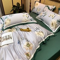 Parures de lit 100% coton, designs imprimés numériques 3D personnalisés, ensemble de draps, textile de maison, ensemble de couette
