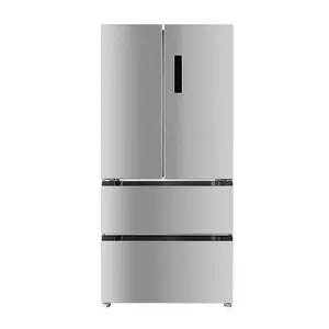 ตู้เย็นประตูฝรั่งเศสแบบ510L ตู้เย็นในบ้านตู้เย็นสุดหรูระบายความร้อนด้วยอากาศ