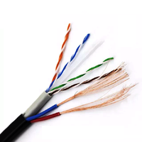 Penjualan Kabel Jaringan Berkualitas Tinggi Outdoor UTP Siamese CABLE/cat5e+RVV LAN Cable