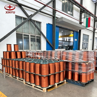 Kawat Magnet Aluminium Berlapis Email Kelas 200 1.12mm, Kawat Gulung Tahan Suhu Tinggi untuk Motor Submersible, Pembuatan OEM
