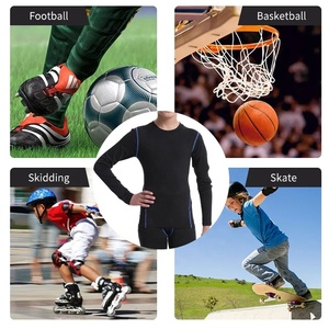 Survêtements de sport pour enfants, pantalons longs blancs et collants, tenue de yoga sans couture pour garçons et filles, entraînement scolaire, <span class=keywords><strong>jogging</strong></span> - Product Image 4