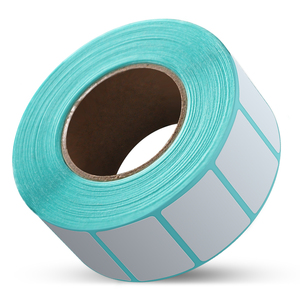Etiquetas Adhesivas Térmicas de Papel Glassine Blancas/Amarillas/Azules, Resistentes al Agua, Ecológicas y Duraderas, 500 Unidades en Rollo - Product Image 1