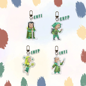 MBTI-Porte-clés de <span class=keywords><strong>type</strong></span> personnalité, pendentif cartable double face en acrylique, décoration de sac à dos - Product Image 5