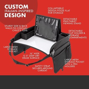 Bandeja <span class=keywords><strong>de</strong></span> Viaje Plegable para Niños, Bandeja para Asiento <span class=keywords><strong>de</strong></span> Coche para Niños <span class=keywords><strong>de</strong></span> 2 a 4 Años, Uso en Avión - Product Image 4