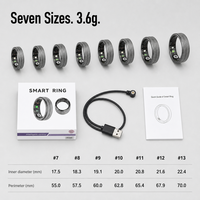 Anneau intelligent R04S, suivi du rythme cardiaque et du sommeil, contrôle par application, télécommande, IP68, suivi de la forme physique, moniteur de santé, acier inoxydable, prend en charge OEM/ODM