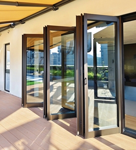 Porta Pieghevole in Vetro Decennial, in Lega di Alluminio, per Esterni, Personalizzabile in Fabbrica, per Patio e Ville, Insonorizzata e Resistente agli Uragani - Product Image 3