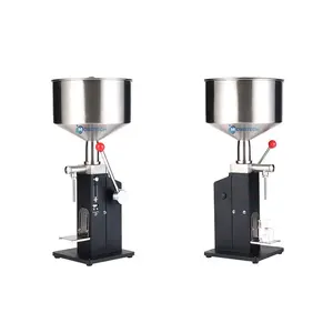 Black A03 Paste Liquid Dual Purpose Filling Machine Manual Stainless Steel Cosmetic Filling Machine Quantification With Scale