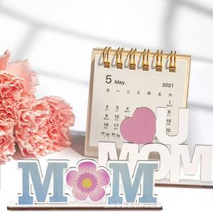 Adornos de madera en forma de corazón con letras, la mejor decoración de escritorio para el Día de la Madre, regalo para el Día de la Madre, decoración del hogar - Product Image 2