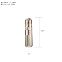 Flacon en verre pour soins de la peau, flacon en verre pour essence faciale, flacon en verre pour parfum, flacon en verre pour lotion, flacon en verre pour crème, plaqué or