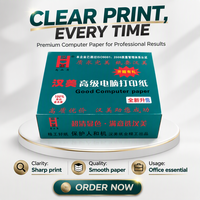 Hojas de Papel Autocopiativo al por Mayor, Hojas de Papel Autocopiativo de 241 mm y 80 Columnas para Uso en Facturación
