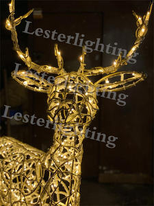 Diseño 2026, <span class=keywords><strong>Reno</strong></span> Navideño LED Multicolor, Decoración para Halloween, Bodas y Hogar, Luz con Motivo de <span class=keywords><strong>Reno</strong></span> 3D, Resistente al Agua para Exteriores - Product Image 3