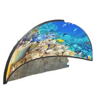 Pantalla LED Curva Flexible de Alta Resolución P1.2 P1.5 P1.8 P2 P2.5, Pantalla LED Inmersiva Tipo Túnel