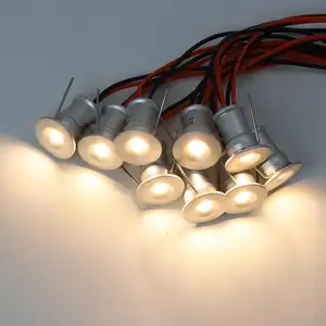 1W 알루미늄 LED 캐비닛 라이트 퍽 램프 주방 카운터 가구 선반 조명 천장