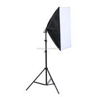 Kit de studio photo avec boîte à lumière souple 50cmx70cm, support de lampe et ampoules