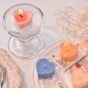 Bougies en forme de cœur en stock, bougies parfumées à base de cire végétale, vente en gros pour anniversaires, propositions de mariage, usage romantique, durée de combustion de 4 heures - Product Image 4