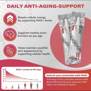 Mélange pour boisson NAD+ 1000mg avec Nicotinamide Riboside, PQQ et Resvératrol, Anti-âge, Énergie Cellulaire et Soutien Cutané, 30 Sachets Individuels - Product Image 6