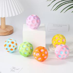 2024 çocuk yetişkin oyuncaklar Macaron atlama yumuşak Pu köpük anti-stres şekli gözenekli kabarık uzay topları stres topu açık satış için - Product Image 3