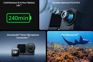 Cámara de acción Osmo Action 6, video 4K, resistente al agua y a los golpes, con estabilización electrónica de imagen y soporte para tarjeta TF - Product Image 2