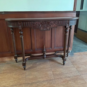 โต๊ะคอนโซลไม้แกะสลักรูปทรงดวงจันทร์เฟอร์นิเจอร์ห้องนั่งเล่นและโรงแรมดีไซน์ทันสมัยอายุการใช้งานยาวนาน - Product Image 1