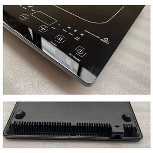<span class=keywords><strong>Plaque</strong></span> de cuisson à <span class=keywords><strong>induction</strong></span> portable 2000w <span class=keywords><strong>plaque</strong></span> de verre noire à brûleur unique ultra mince - Product Image 4