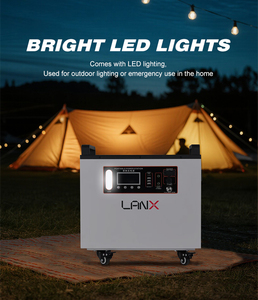 Station d'énergie solaire portable 3072WH 3000W USB-C AC 110V-220V avec batterie LiFePO4 pour maison mobile, onduleur à onde sinusoïdale pure et MPPT - Product Image 5