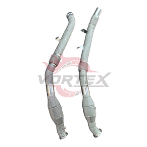 ท่อลดไอเสีย Mercedes-Benz GLE43 AMG W166 3.0T 2016-2019 304สแตนเลสกระจกขัดเงา - Product Image 1