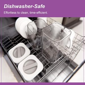 Meilleur récipient de stockage alimentaire en plastique hermétique à long terme, moderne, multi-usages, pour aliments secs, pot de rangement pour la cuisine - Product Image 4