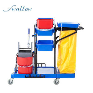 <span class=keywords><strong>De</strong></span> limpieza <span class=keywords><strong>de</strong></span> plástico conserje carro limpieza carrito para restaurante - Product Image 4