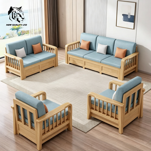 Fournisseur direct d'usine, prix les plus bas, OEM ODM, stock important prêt à être expédié, canapé moderne, nouveau mobilier de salon tendance, canapé en bois avec rangement. - Product Image 6