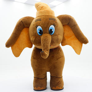 Costume de mascotte d'éléphant gonflable personnalisé, 2m 2.6m, en peluche, pour bébé, motif dessin animé, mignon, marchant, à vendre - Product Image 3