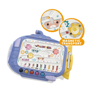 モンテッソーリプレイスルーモード磁気ドローイングボード海底迷路ビーズカラー仕分け玩具ドローイングタブレットマグネットペン付き - Product Image 6