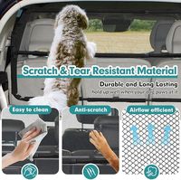 Barrière de voiture universelle pliable durable pour chien, transparente, respirante, anti-rayures, pour SUV et véhicules à hayon