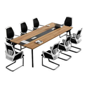 Table de formation professionnelle, meuble de bureau moderne, long, négociation - Product Image 2