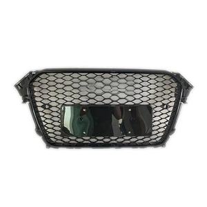 Accessori Auto Griglia Anteriore Modificata a Nido d'Ape Nero Lucido Cromato per <span class=keywords><strong>Audi</strong></span> A4 S4 B8.5 2013 2014 2015 2016 - Product Image 1