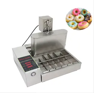 6 Rows New mini donut maker automatic donut machine donut making machine with fryer