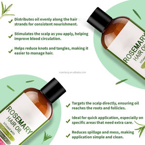 100% Pure Rosemary Oil for Hair Rosemary Hair Oil with Biotin Babata Jojoba Castor Oil Blend for Damaged Hair Moisturize <strong>Scalp</strong> - Product Image 4