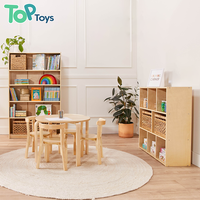 Ensembles de table et chaises en bois courbé Montessori pour garderie, crèche, école maternelle, chambre, mobilier d'apprentissage pour tout-petits, sécurité, respectueux de l'environnement