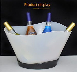 Led Transparante Wijn Champagne Bier <span class=keywords><strong>Plastic</strong></span> Ijsemmer Met Handvatten Grote Ijsemmers Ijskoeler Voor Feest - Product Image 5