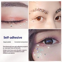 Strass pour ongles, autocollants diamant, décorations 3D colorées pour carnet de notes DIY pour enfants, pierres précieuses faciales, autocollants décoratifs