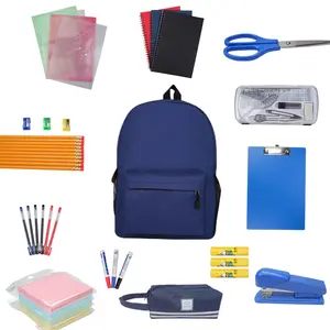  Essentials Kit de Material Escolar conjunto de Volta para Material Escolar Dos Artigos de Papelaria de Alta Qualidade com Sacos de Escola