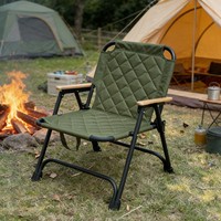 Table et chaise pliantes de camping style Kermit - Mobilier d'extérieur portable pour pique-nique et pêche