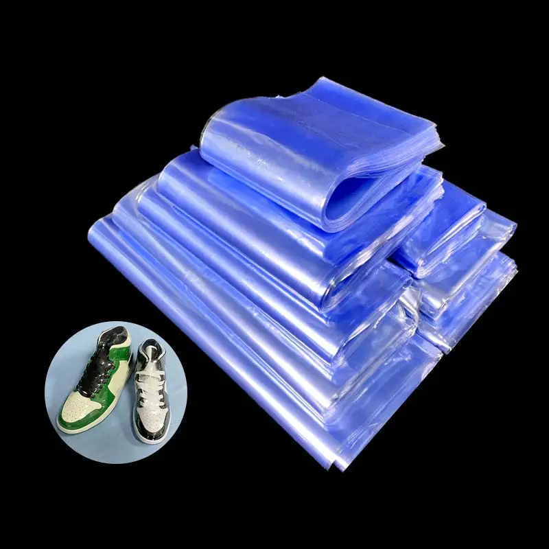 PVC Shrink Film çantası şeffaf kalınlaşmak toz nem geçirmez ayakkabı membran kutusu dış ambalaj plastik mühür ısı Shrink çanta