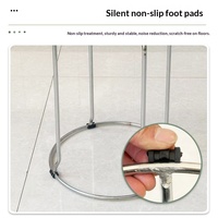 Chaise de salle à manger et tabouret haut en acier renforcé et cuir, style nordique audacieux, luxe léger pour la maison